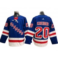 New York Rangers #20 Chris Kreider Blue Home Jersey