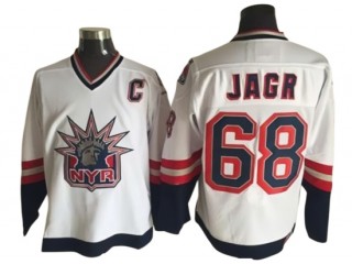 New York Rangers #68 Jaromir Jagr 1998 Vintage CCM Jersey - Navy/White