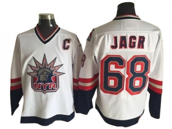 New York Rangers #68 Jaromir Jagr 1998 Vintage CCM Jersey - Navy/White