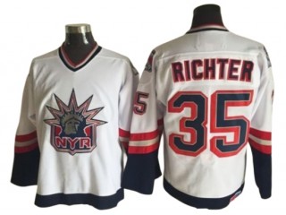 New York Rangers #35 Mike Richter 1998 Vintage CCM Jersey - Navy/White