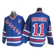 New York Rangers #11 Mark Messier Blue Heroes of Hockey Alumni CCM Jersey - Blue/White