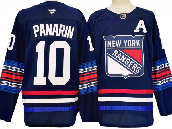 New York Rangers #10 Artemi Panarin Navy Alternate 2024 Jersey