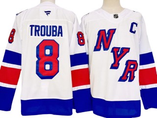 New York Rangers #8 Jacob Trouba White 2024 Stadium Jersey