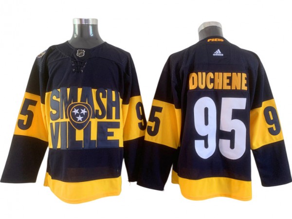 Nashville Predators #95 Matt Duchene Black 2022 Stadium Series Jersey