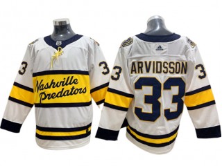 Nashville Predators #33 Viktor Arvidsson White 2020 Winter Classic Jersey