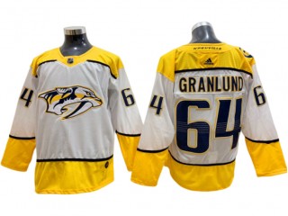 Nashville Predators #64 Mikael Granlund White Away Jersey