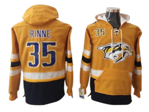 Nashville Predators #35 Pekka Rinne Gold Hoodie