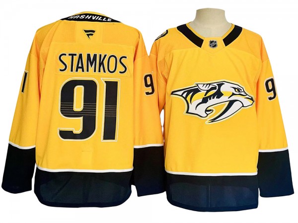 Nashville Predators #91 Steven Stamkos 2024 Gold Home Jersey