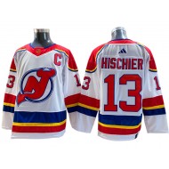 New Jersey Devils #13 Nico Hischier White Reverse Retro 2.0 Jersey