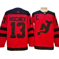 New Jersey Devils #13 Nico Hischier Red 2024 Stadium Series Jersey