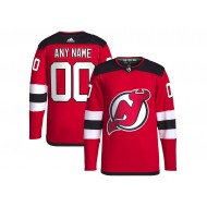 Custom New Jersey Devils Red Home Jersey