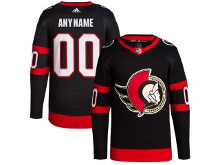 Custom Ottawa Senators Black Home Jersey