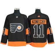 Philadelphia Flyers #11 Travis Konecny Black Alternate Jersey