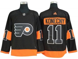 Philadelphia Flyers #11 Travis Konecny Black Alternate Jersey