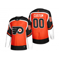 Custom Philadelphia Flyers Orange Reverse Retro Jersey