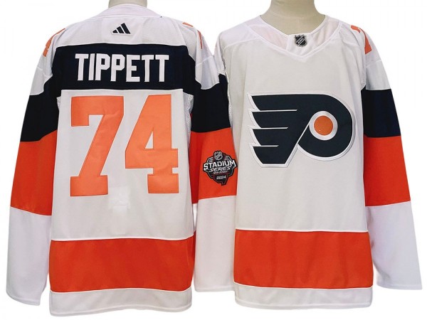 Philadelphia Flyers #74 Owen Tippett White 2024 NHL Stadium Jersey