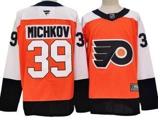 Philadelphia Flyers #39 Matvei Michkov Orange Home 2024 Jersey