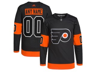 Custom Philadelphia Flyers Black Alternate Jersey