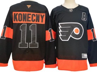 Philadelphia Flyers #11 Travis Konecny Black Alternate 2024 Jersey