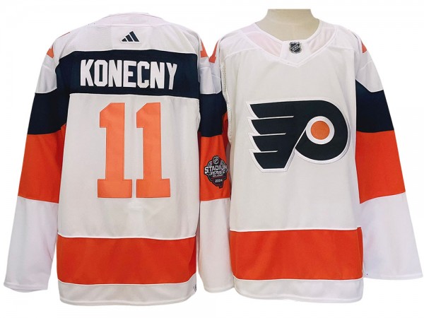 Philadelphia Flyers #11 Travis Konecny White 2024 NHL Stadium Jersey