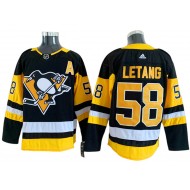 Pittsburgh Penguins #58 Kris Letang Black Home Jersey