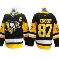 Pittsburgh Penguins #87 Sidney Crosby Black Home Jersey - Custom