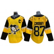 Pittsburgh Penguins #87 Sidney Crosby Yellow Alternate Jersey