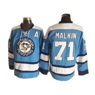 Pittsburgh Penguins #71 Evgeni Malkin Light Blue 1969 Vintage CCM Jersey