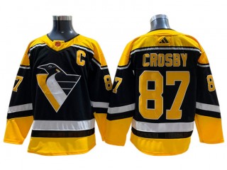 Pittsburgh Penguins #87 Sidney Crosby Black 2022/23 Reverse Retro Jersey