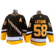 Pittsburgh Penguins #58 Kris Letang Black 2021/22 Alternate Jersey