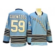 Pittsburgh Penguins #59 Jake Guentzel Light Blue Heritage Classics Jersey