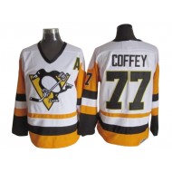 Pittsburgh Penguins #77 Paul Coffey Vintage CCM Jersey - Black/White