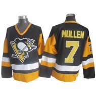 Pittsburgh Penguins #7 Joe Mullen Black Vintage CCM Jersey