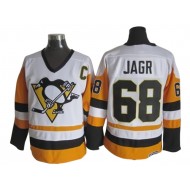 Pittsburgh Penguins #68 Jaromir Jagr Vintage CCM Jersey - Black/White/Yellow