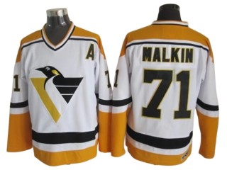 Pittsburgh Penguins #71 Evgeni Malkin 1996 Vintage CCM Jersey - Black/White