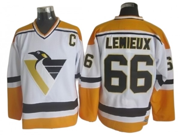 Pittsburgh Penguins #66 Mario Lemieux 1996 Vintage CCM Jersey - Black/White