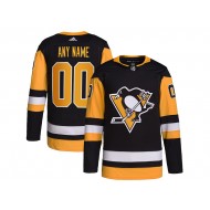 Pittsburgh Penguins Home Custom Jersey - Black