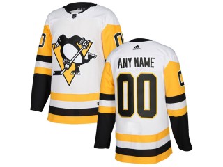 Pittsburgh Penguins Away Custom Jersey - White