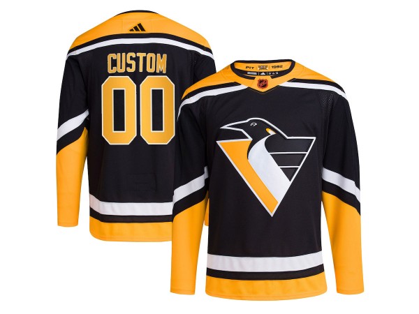 Pittsburgh Penguins Reverse Retro 2.0 Custom Jersey - Black