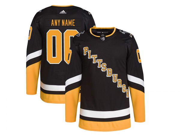 Pittsburgh Penguins 2021/22 Alternate Custom Jersey - Black