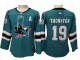 Women's San Jose Sharks #19 Joe Thornton Jersey - Teal/Black