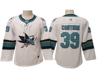 Women's San Jose Sharks #39 Logan Couture Jersey - Teal/White