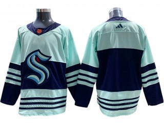 Seattle Kraken Blank Teal Reverse Retro 2.0 Jersey