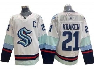 Seattle Kraken #21 Kraken White Jersey