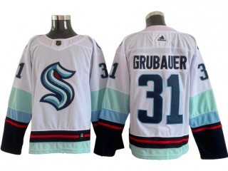 Seattle Kraken #31 Philipp Grubauer White Jersey