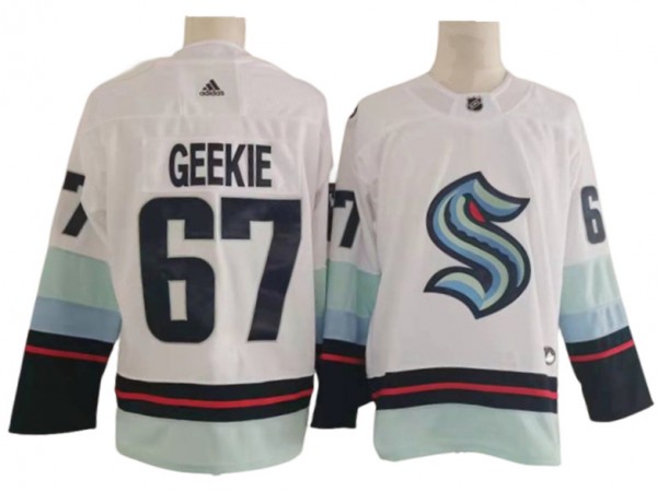 Seattle Kraken #67 Morgan Geekie White Jersey