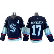 Seattle Kraken #17 Jaden Schwartz Navy Jersey