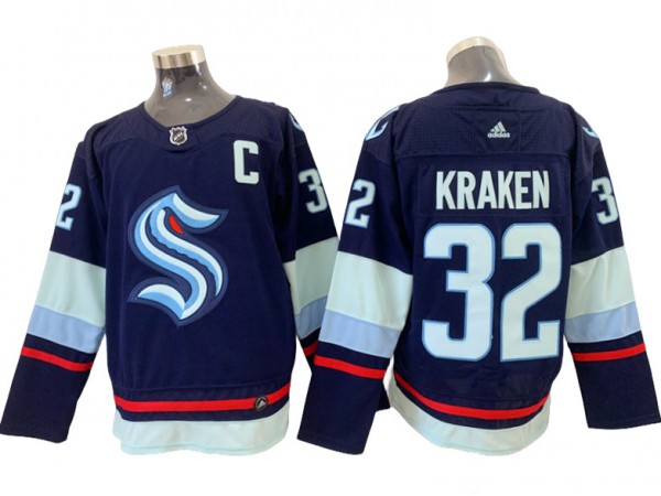 Seattle Kraken #32 Kraken Navy Jersey