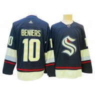 Seattle Kraken #10 Matty Beniers Navy Jersey