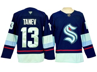 Seattle Kraken #13 Brandon Tanev Navy Home 2024 Jersey